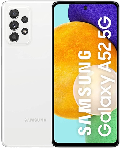 Samsung Galaxy A52 5G 128GB ホワイト Sim フリー Samsung Galaxy A52 5G Dual Sim (6GB+128GB) Awesome White, Unlocked